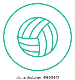 Volleyball ball line icon.