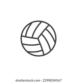 Volleyball ball line icon. linear style sign for mobile concept and web design. Volleyball outline vector icon. Symbol, logo illustration. Vector graphics