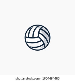 Volleyball ball as logo for college tournament. 