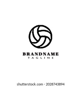 Volleyball Ball Logo Icon Design Template Stock Vector (Royalty Free ...