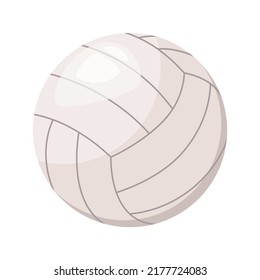 A volleyball ball on a white background. Cartoon design.
