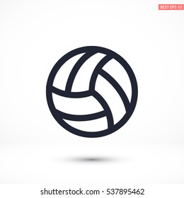 Volleyball Ball Outline Vector