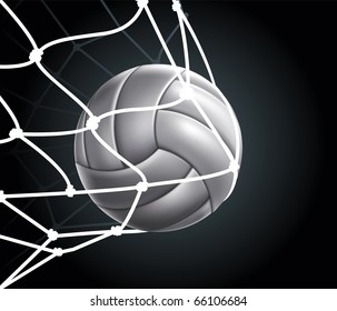 Volleyball Ball Set 3 Vector Drawing