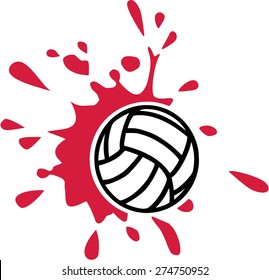 Volleyball Ball Splash Stock Vector (Royalty Free) 274750952 | Shutterstock