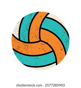 Volleyball ball. Sport equipment, beach games, fitness activity.