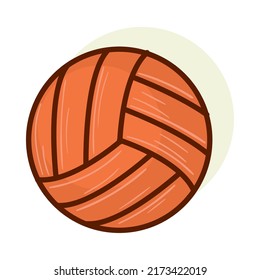 volleyball ball sport equipment icon isolated