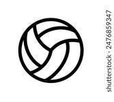 Volleyball ball - vector icon	