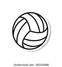 volleyball ball  - vector icon