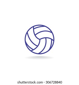 volleyball ball - vector icon