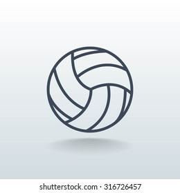 volleyball ball - vector icon