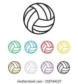 volleyball ball  - vector icon