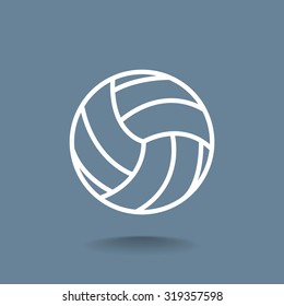 volleyball ball - vector icon