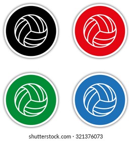 volleyball ball  - vector icon