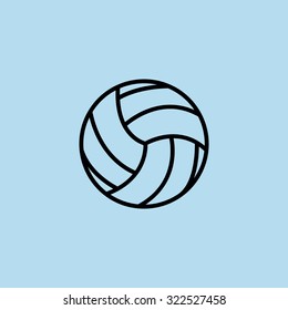 volleyball ball - vector icon