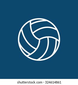 volleyball ball - vector icon
