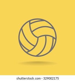 volleyball ball - vector icon