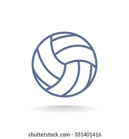 volleyball ball - vector icon