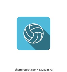 volleyball ball - vector icon