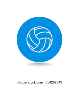 volleyball ball - vector icon