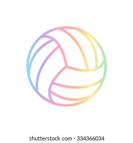 volleyball ball -  vector icon