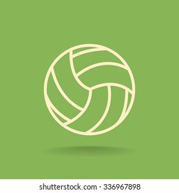 volleyball ball - vector icon