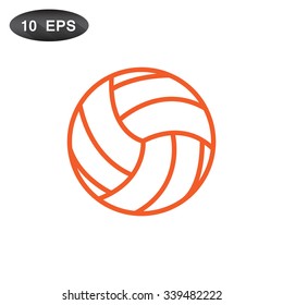 volleyball ball - vector icon