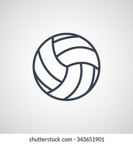 volleyball ball - vector icon