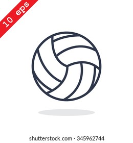 volleyball ball - vector icon