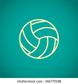 volleyball ball - vector icon