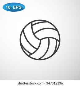 volleyball ball - vector icon