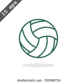 volleyball ball - vector icon