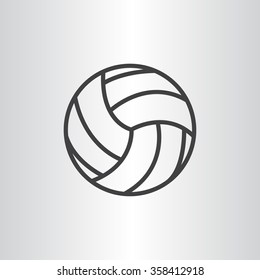 volleyball ball - vector icon