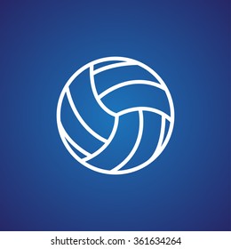 volleyball ball - vector icon