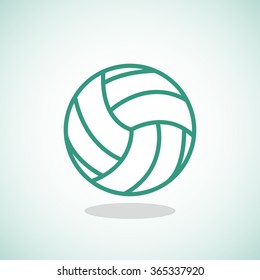 volleyball ball - vector icon