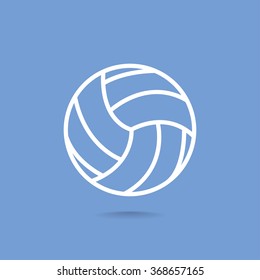volleyball ball - vector icon
