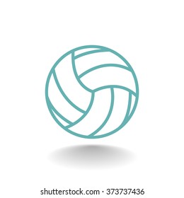 volleyball ball - vector icon