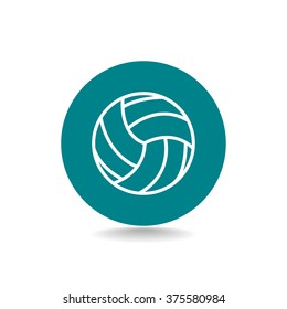 volleyball ball - vector icon
