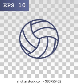 volleyball ball - vector icon