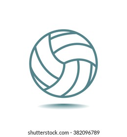 volleyball ball - vector icon