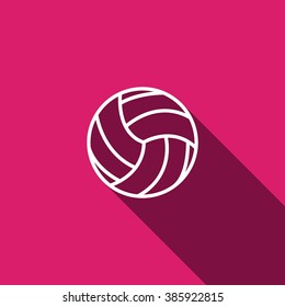 volleyball ball - vector icon