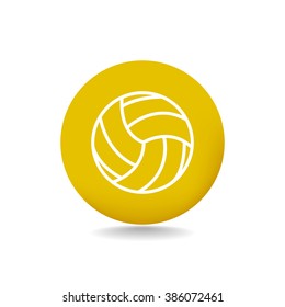 volleyball ball - vector icon