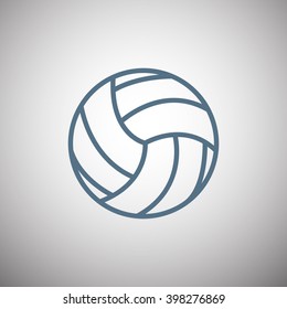 volleyball ball - vector icon