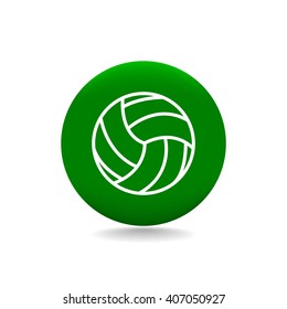 volleyball ball - vector icon