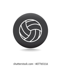 volleyball ball - vector icon