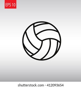 volleyball ball - vector icon