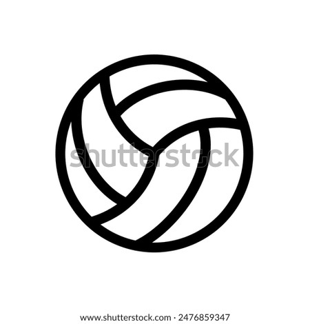 Volleyball ball - vector icon	
