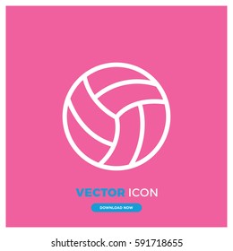 volleyball ball vector icon illustration