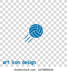 icono vectorial de voleibol en fondo blanco