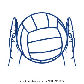 Volleyball ball vector illustration