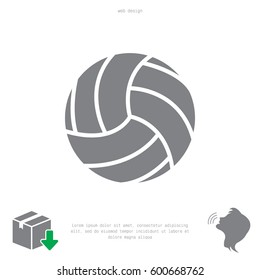 volleyball ball. vector illustration